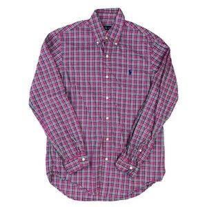 Polo Ralph Lauren pink green blue spring plaid button down